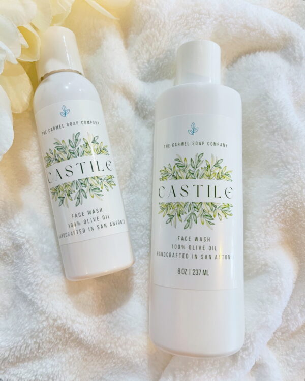 Clean castile face wash